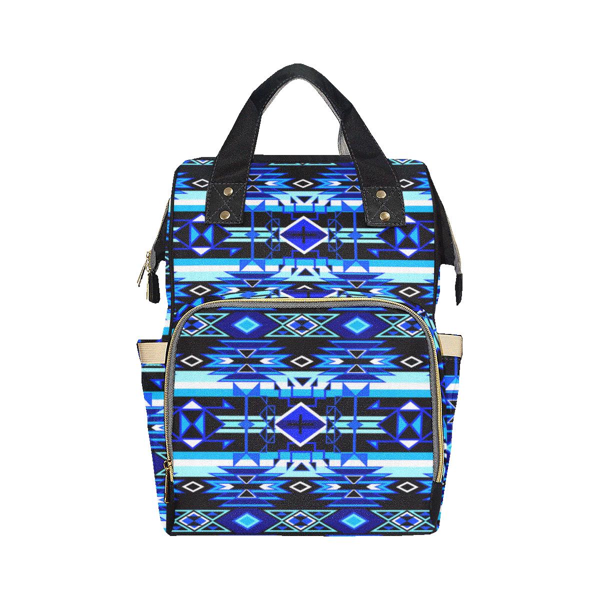 Force of Nature Winter Night Multi-Function Diaper Backpack (Model 1688) Diaper Backpack (1688) e-joyer