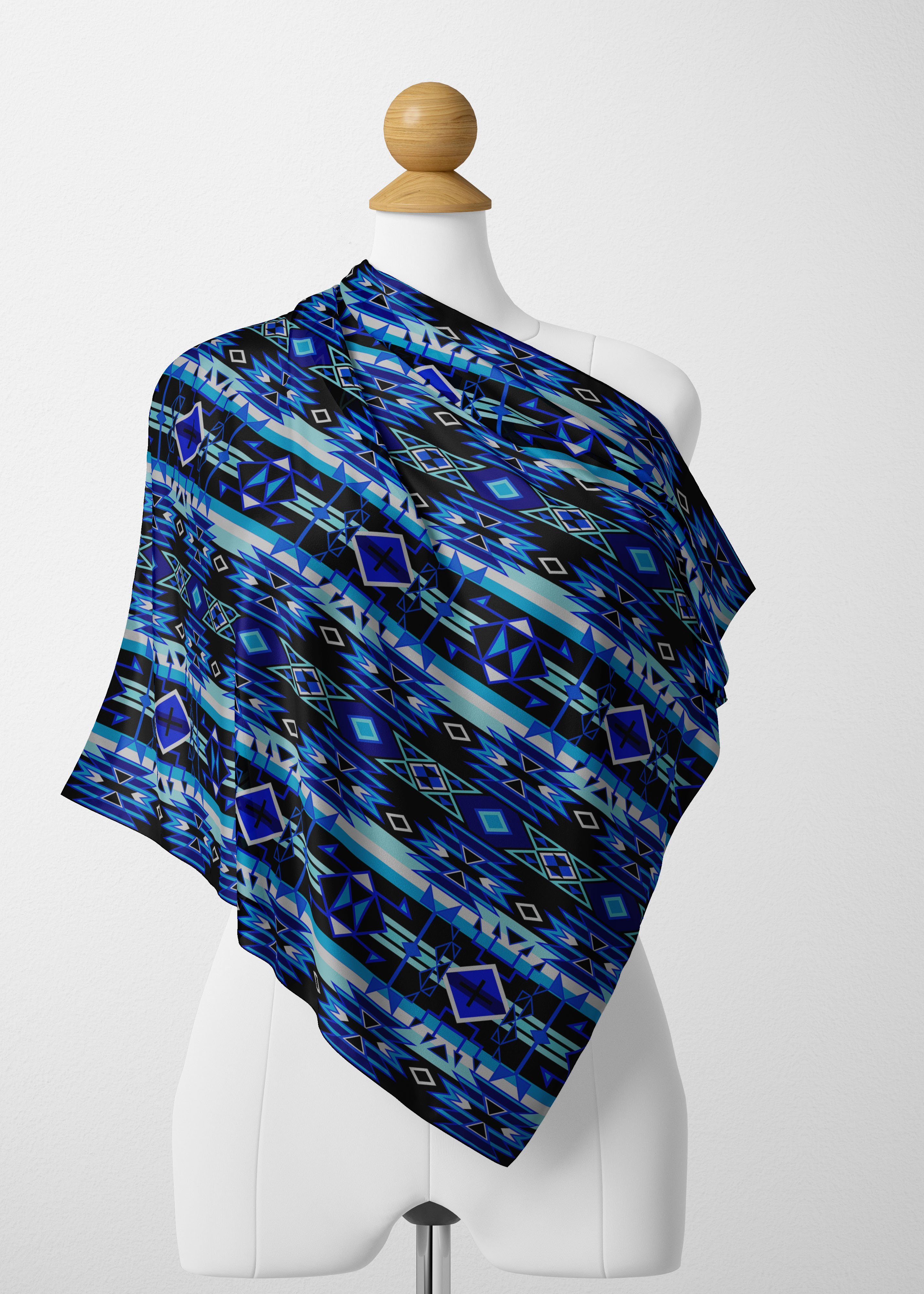 Force of Nature Winter Night Satin Shawl Scarf 49 Dzine