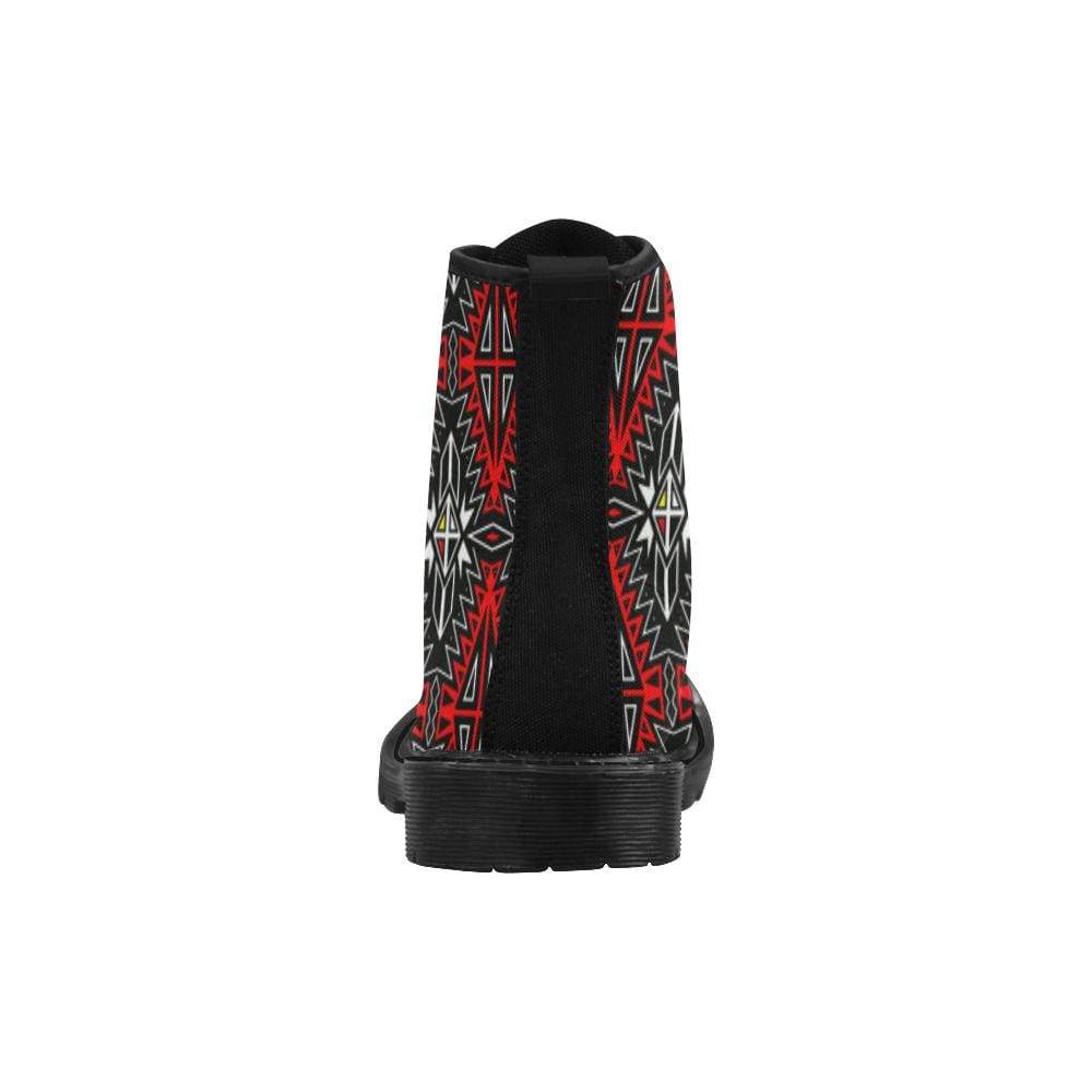 Four Directions Boots for Men (Black) (Model 1203H) Martin Boots for Men (Black) (1203H) e-joyer
