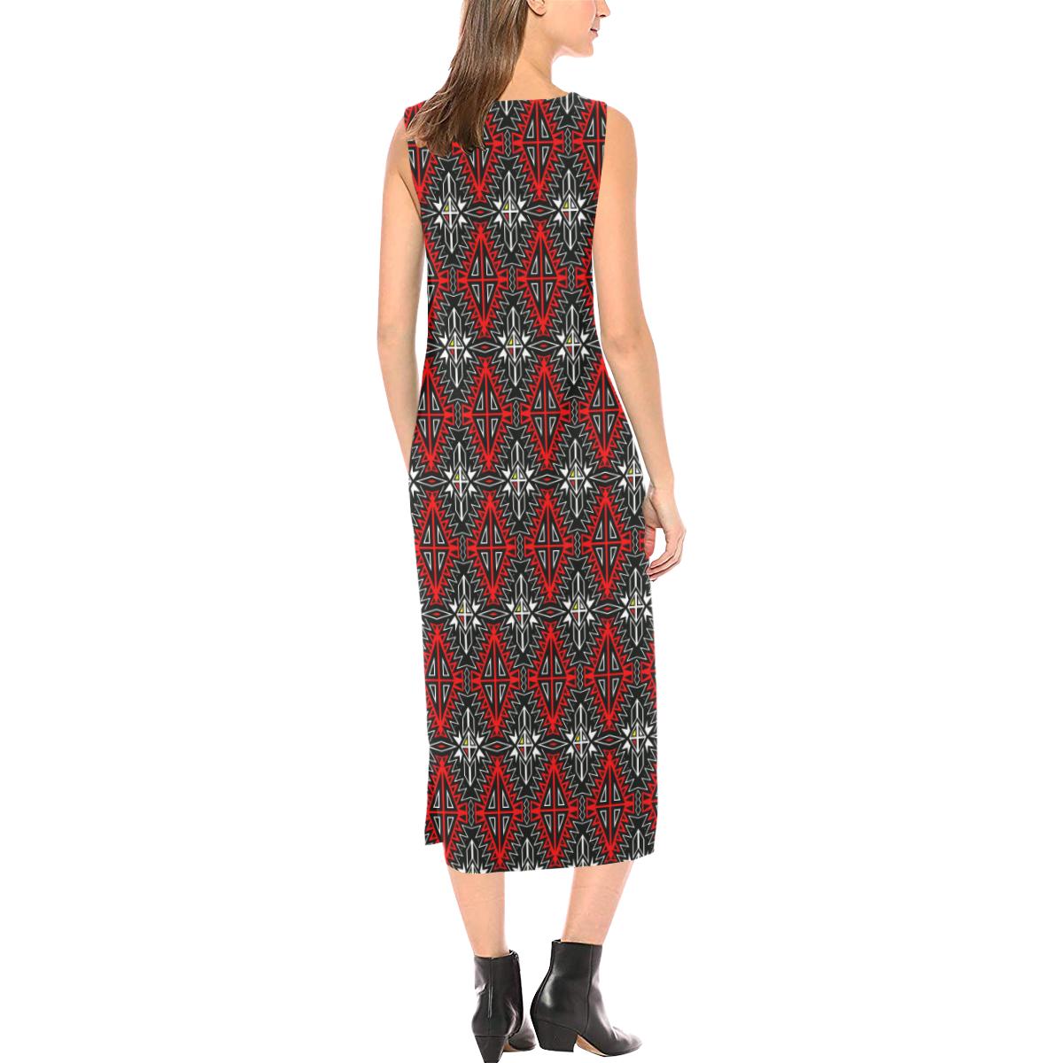 Four Directions Phaedra Sleeveless Open Fork Long Dress (Model D08) Phaedra Sleeveless Open Fork Long Dress (D08) e-joyer