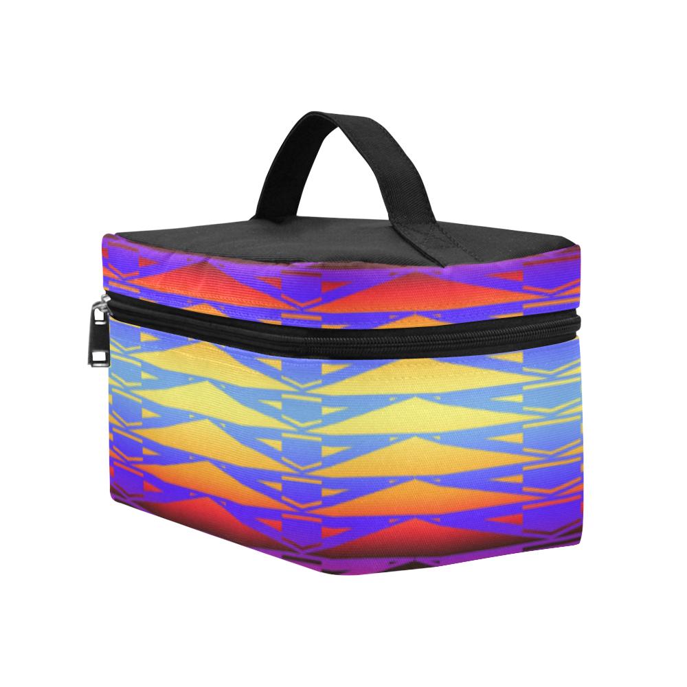 Fure Rattler Horizon Cosmetic Bag/Large (Model 1658) Cosmetic Bag e-joyer