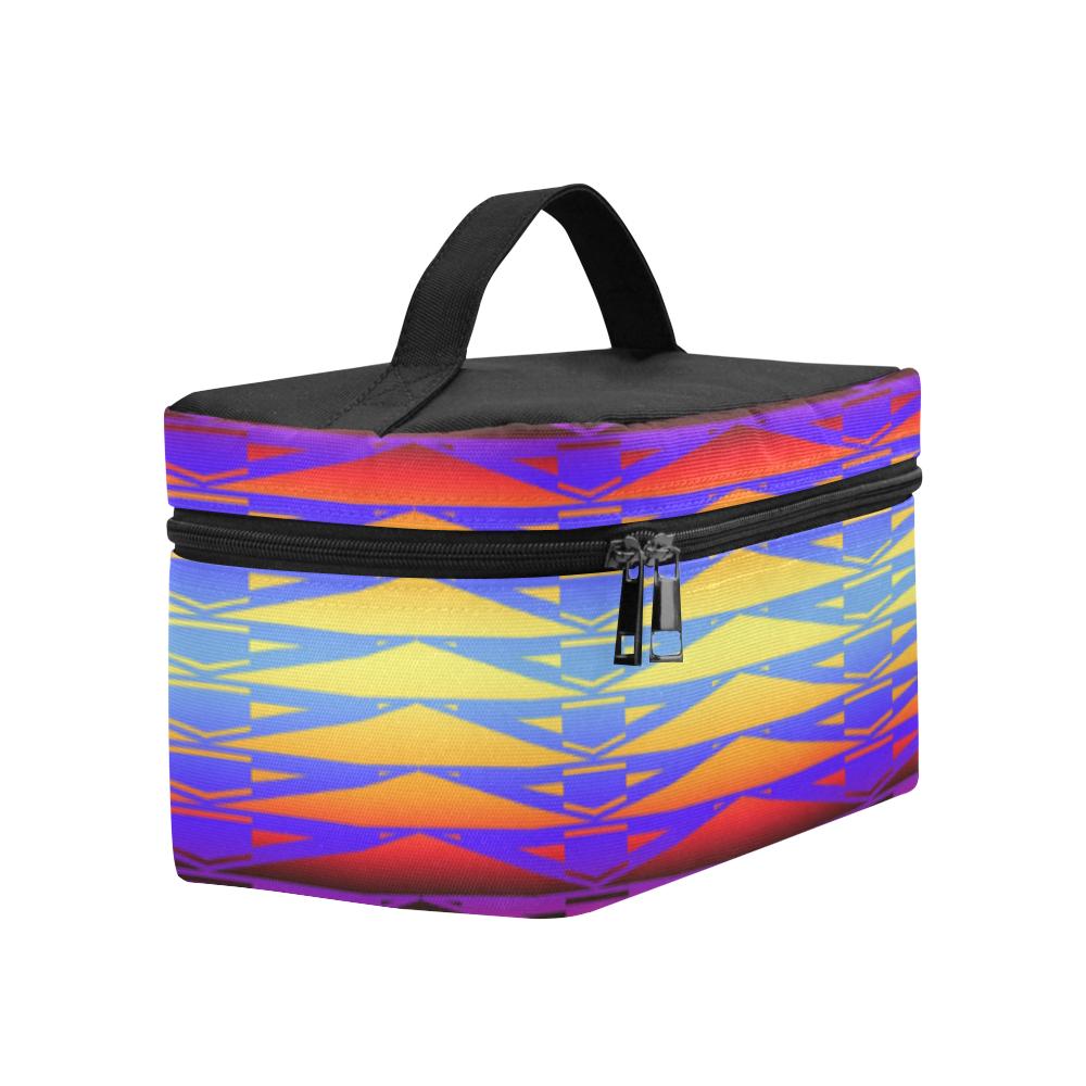 Fure Rattler Horizon Cosmetic Bag/Large (Model 1658) Cosmetic Bag e-joyer