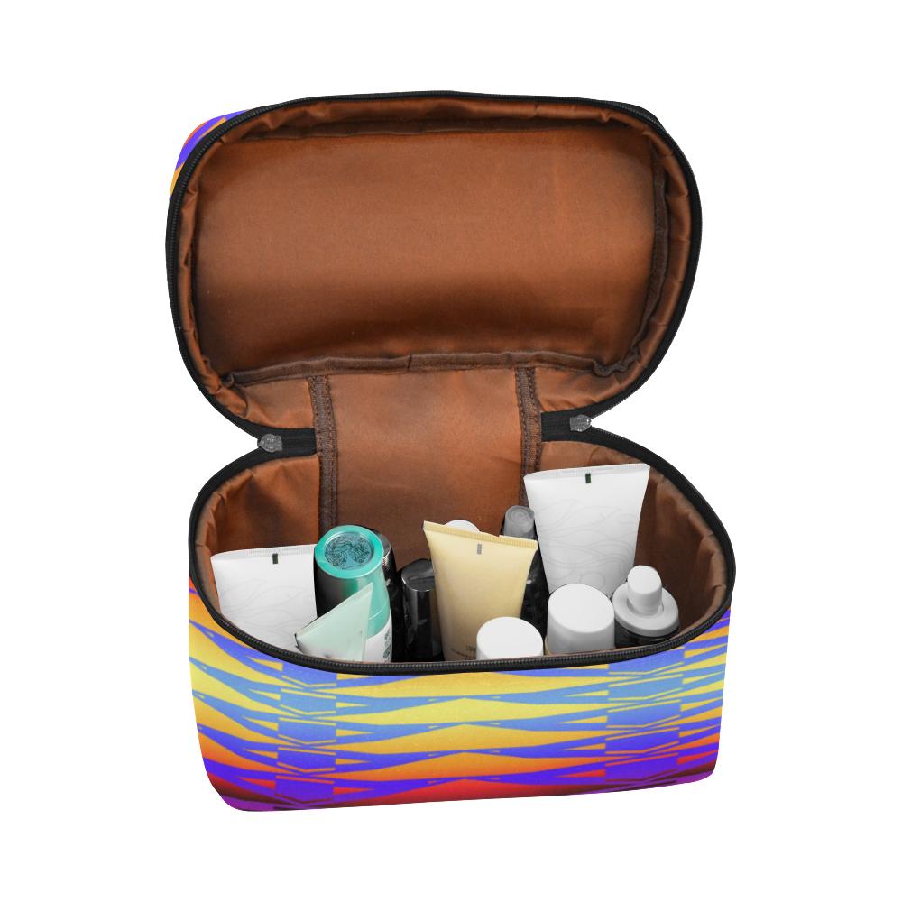 Fure Rattler Horizon Cosmetic Bag/Large (Model 1658) Cosmetic Bag e-joyer