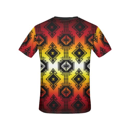 Gathering Fire All Over Print T-shirt for Women/Large Size (USA Size) (Model T40) All Over Print T-Shirt for Women/Large (T40) e-joyer