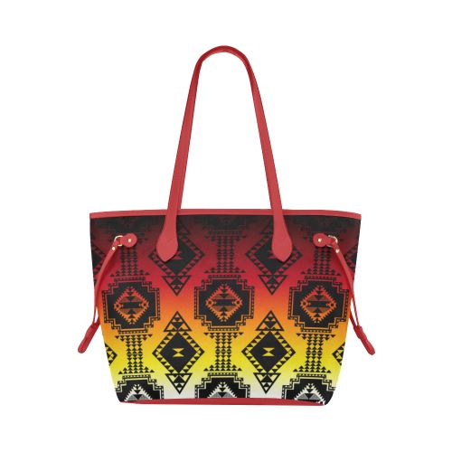 Gathering Fire Clover Canvas Tote Bag (Model 1661) Clover Canvas Tote Bag (1661) e-joyer