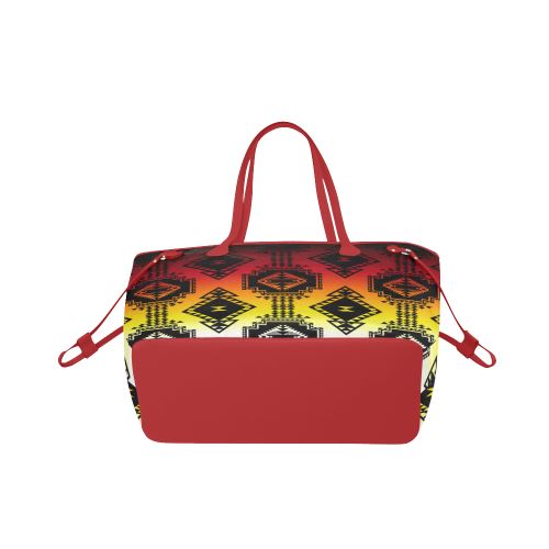 Gathering Fire Clover Canvas Tote Bag (Model 1661) Clover Canvas Tote Bag (1661) e-joyer