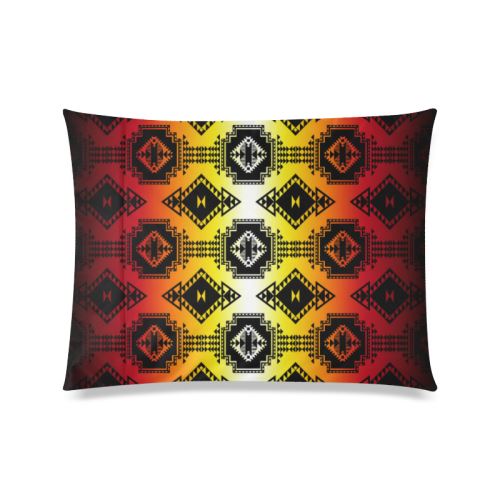 Gathering Fire Custom Zippered Pillow Case 20"x26" (Double Sided) Pillow Case 20"x26" e-joyer