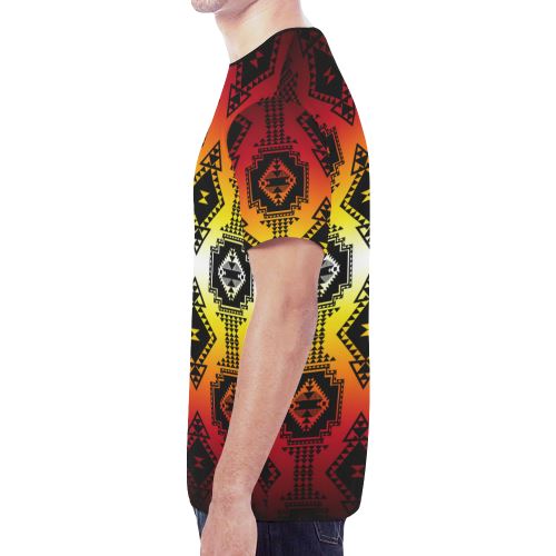 Gathering Fire New All Over Print T-shirt for Men/Large Size (Model T45) New All Over Print T-shirt for Men/Large (T45) e-joyer