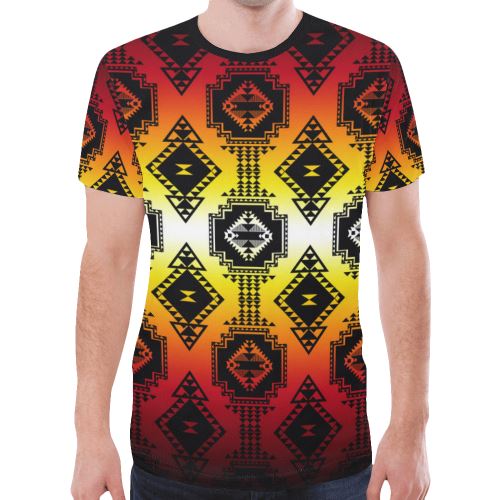 Gathering Fire New All Over Print T-shirt for Men/Large Size (Model T45) New All Over Print T-shirt for Men/Large (T45) e-joyer