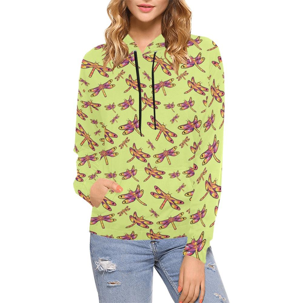 Gathering Lime All Over Print Hoodie for Women (USA Size) (Model H13) All Over Print Hoodie for Women (H13) e-joyer