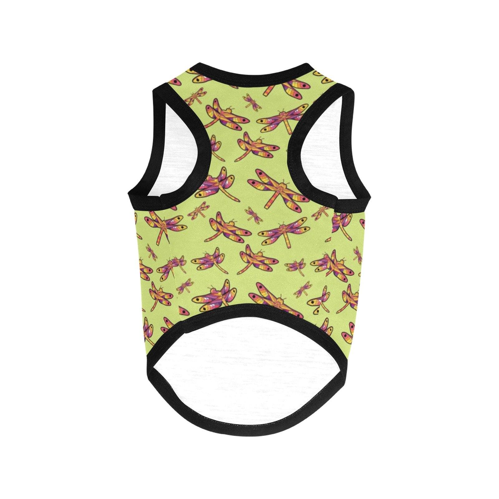 Gathering Lime All Over Print Pet Tank Top Pet Tank Top e-joyer