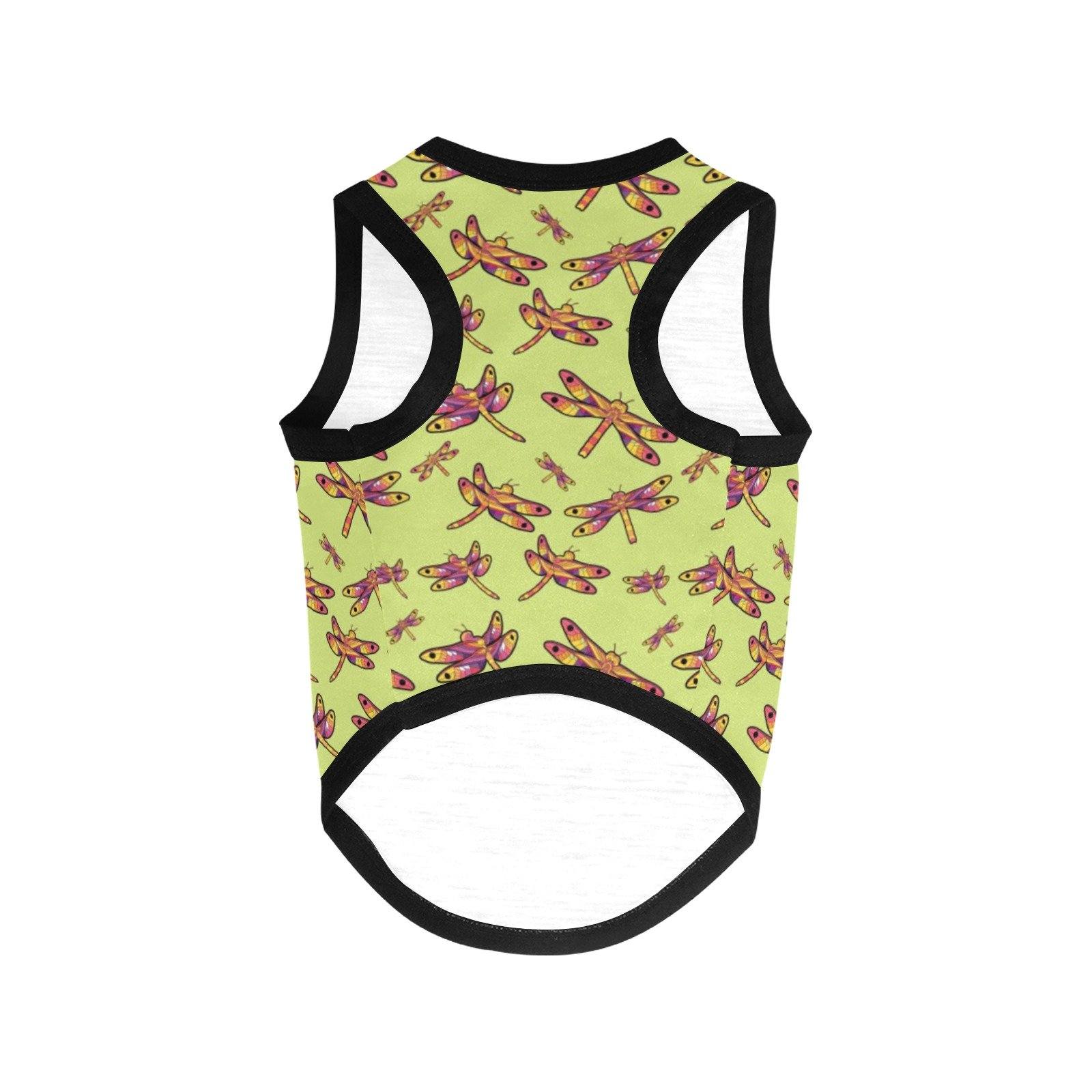 Gathering Lime All Over Print Pet Tank Top Pet Tank Top e-joyer 