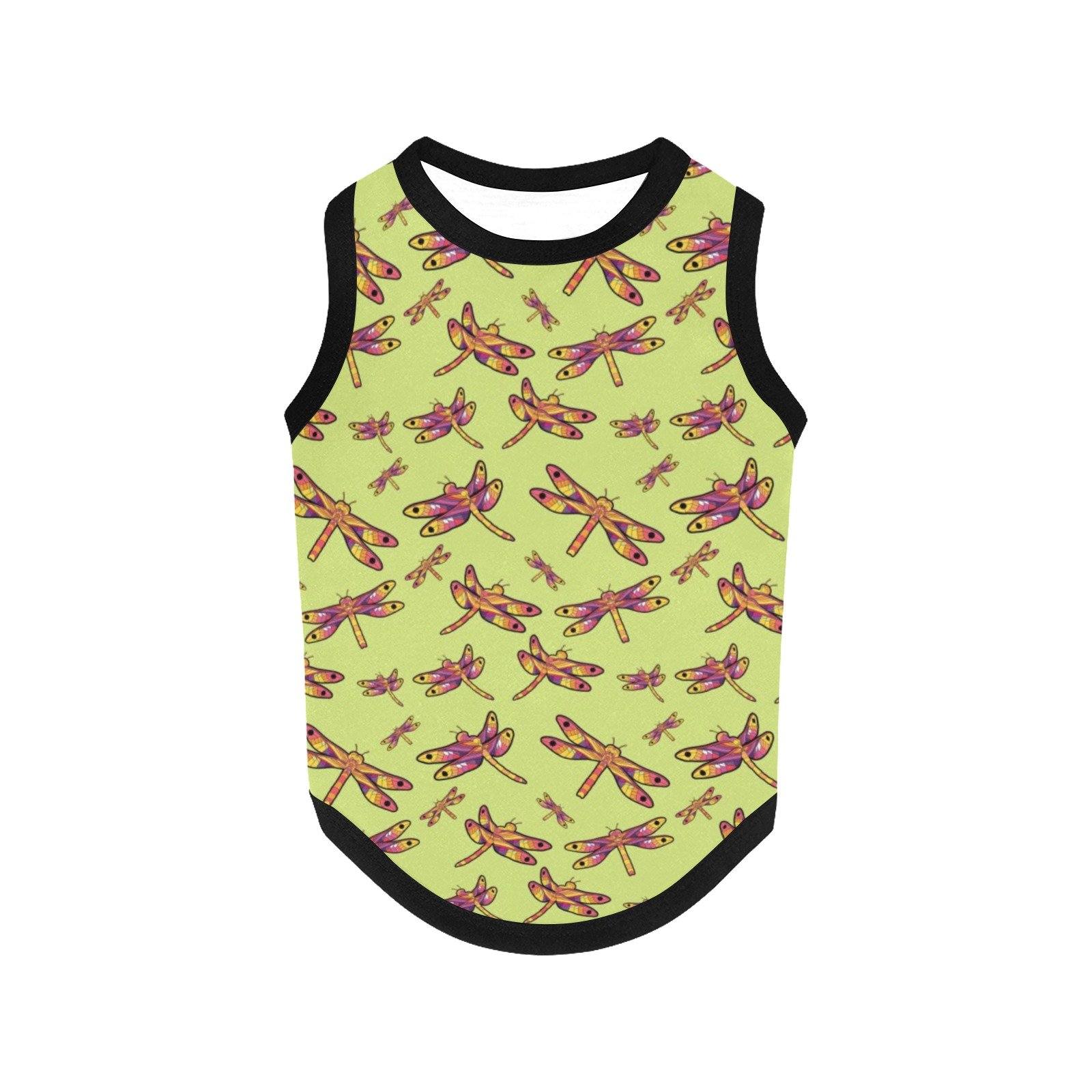 Gathering Lime All Over Print Pet Tank Top Pet Tank Top e-joyer