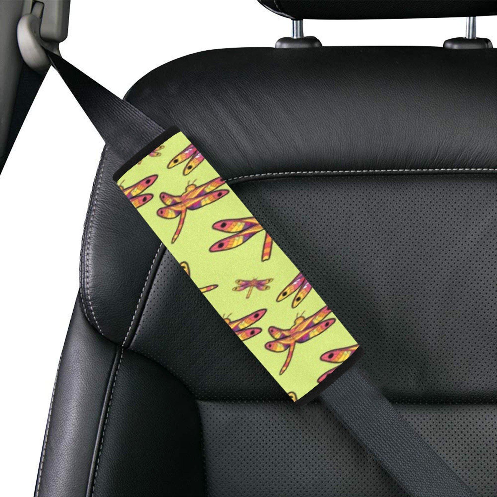 Gathering Lime Car Seat Belt Cover 7''x12.6'' (Pack of 2) Car Seat Belt Cover 7x12.6 (Pack of 2) e-joyer