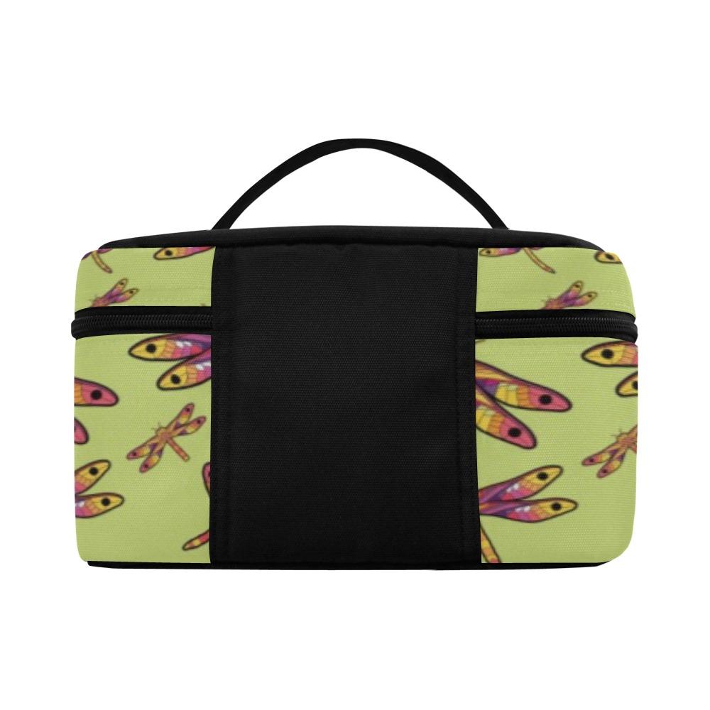 Gathering Lime Cosmetic Bag/Large (Model 1658) bag e-joyer