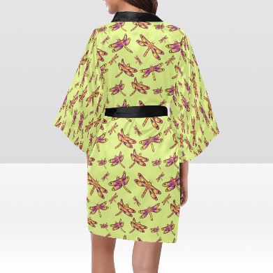 Gathering Lime Kimono Robe Artsadd