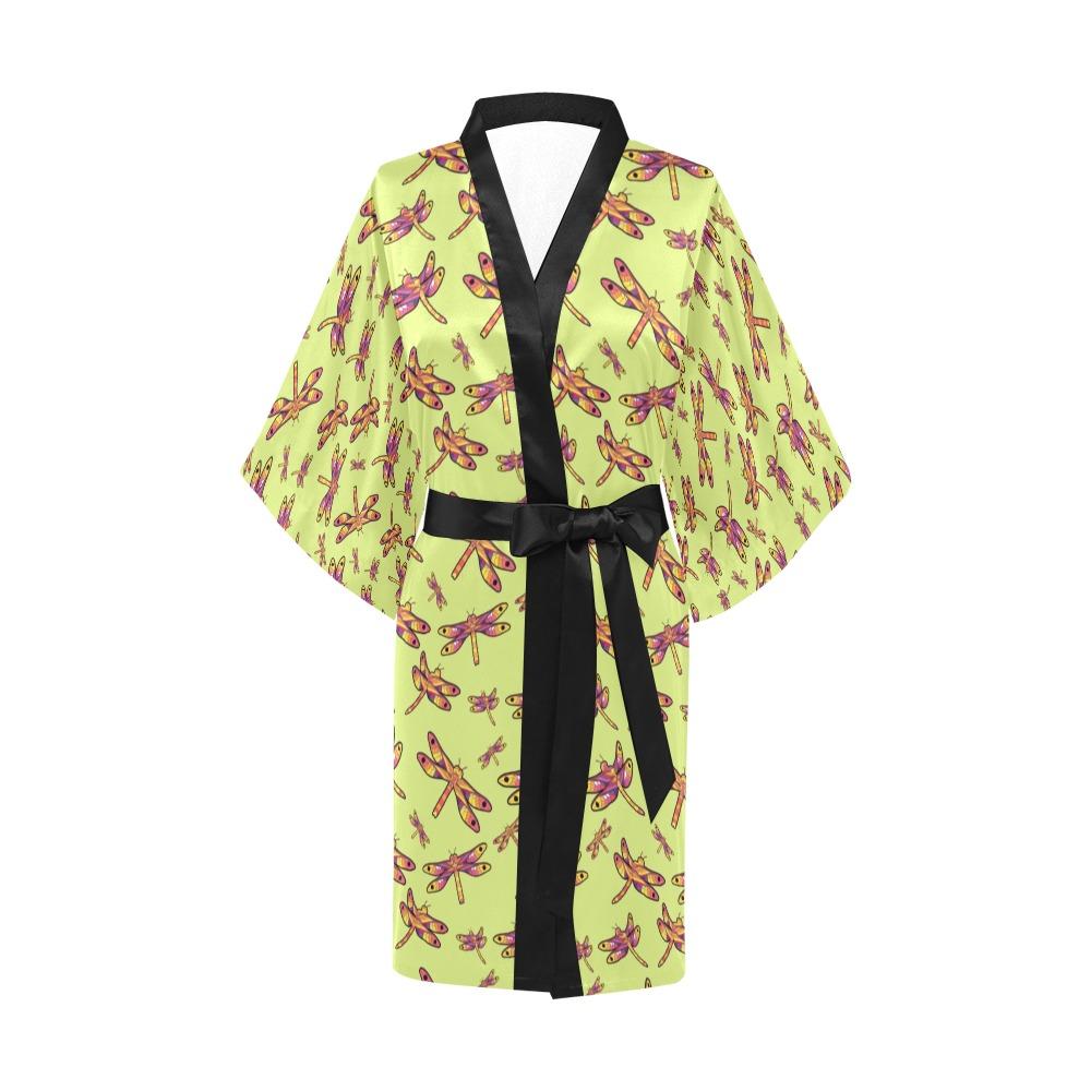 Gathering Lime Kimono Robe Artsadd