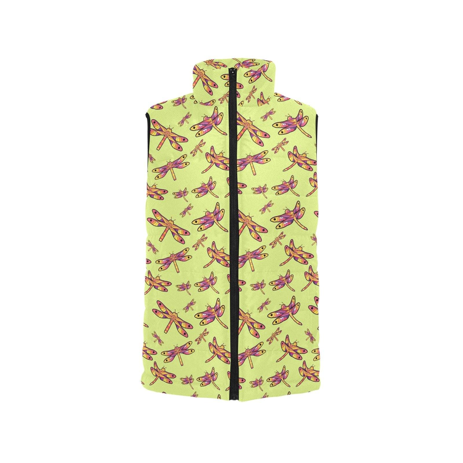 Gathering Lime Men's Padded Vest Jacket (Model H44) Men's Padded Vest Jacket (H44) e-joyer