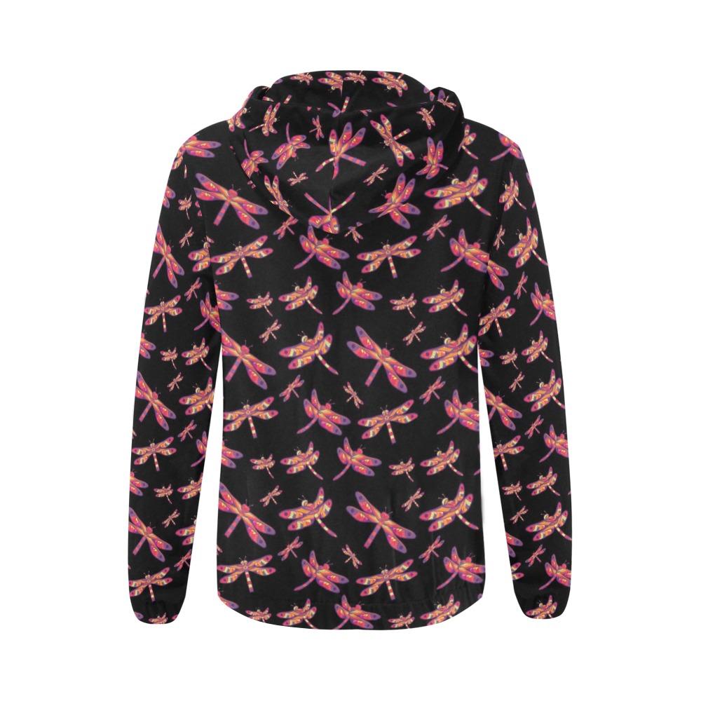 Gathering Noir All Over Print Full Zip Hoodie for Women (Model H14) All Over Print Full Zip Hoodie for Women (H14) e-joyer