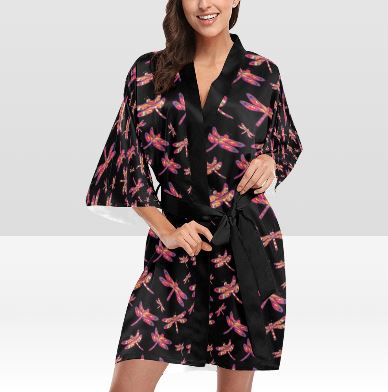 Gathering Noir Kimono Robe Artsadd