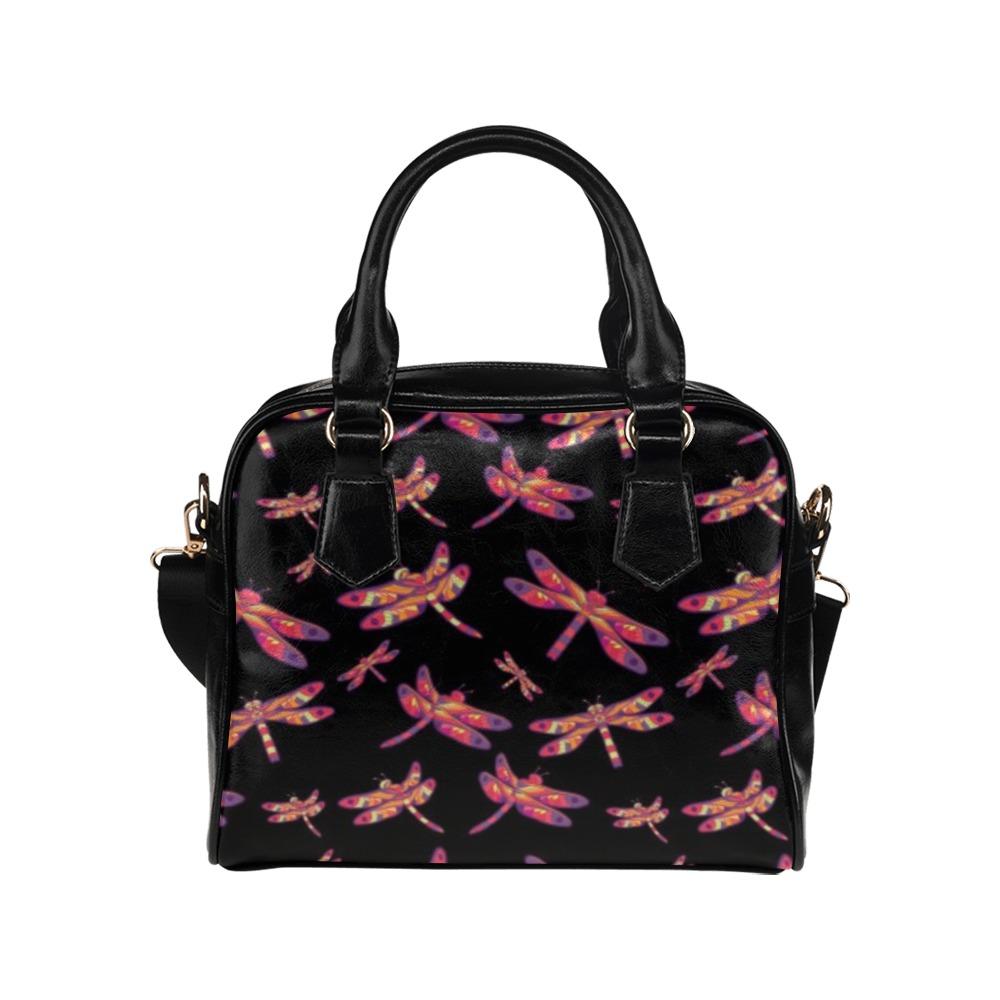 Gathering Noir Shoulder Handbag (Model 1634) Shoulder Handbags (1634) e-joyer