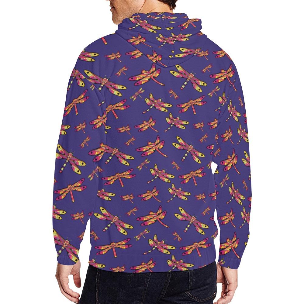 Gathering Purple All Over Print Full Zip Hoodie for Men (Model H14) All Over Print Full Zip Hoodie for Men (H14) e-joyer