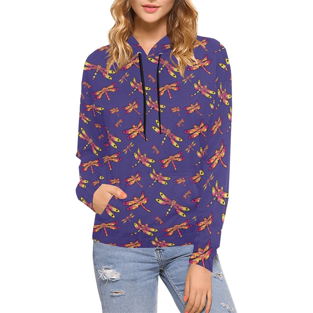 Gathering Purple All Over Print Hoodie for Women (USA Size) (Model H13) All Over Print Hoodie for Women (H13) e-joyer
