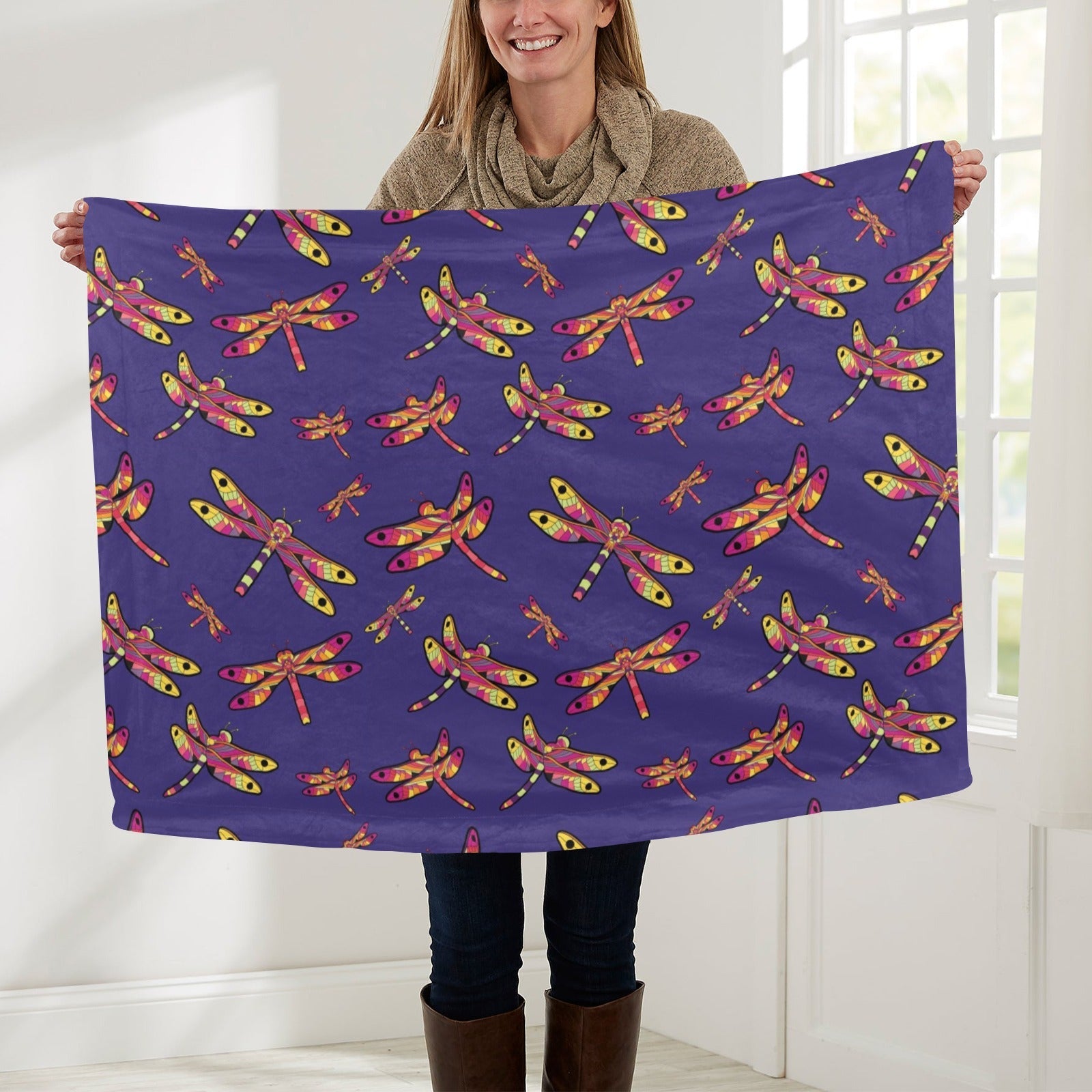 Gathering Purple Baby Blanket 30"x40" Baby Blanket 30"x40" e-joyer