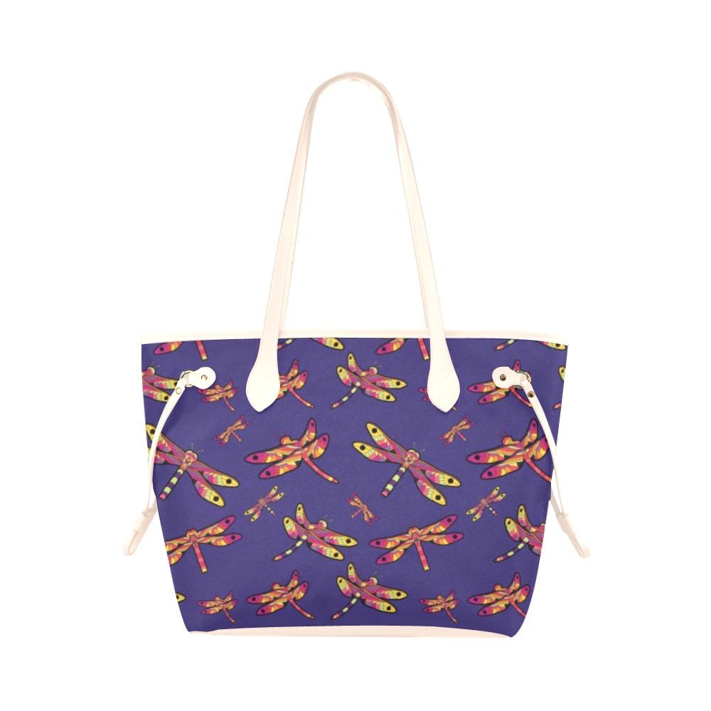 Gathering Purple Clover Canvas Tote Bag (Model 1661) Clover Canvas Tote Bag (1661) e-joyer
