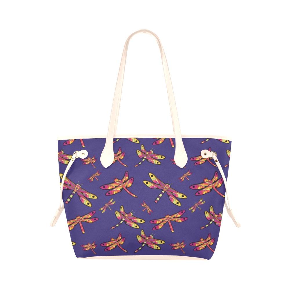 Gathering Purple Clover Canvas Tote Bag (Model 1661) Clover Canvas Tote Bag (1661) e-joyer