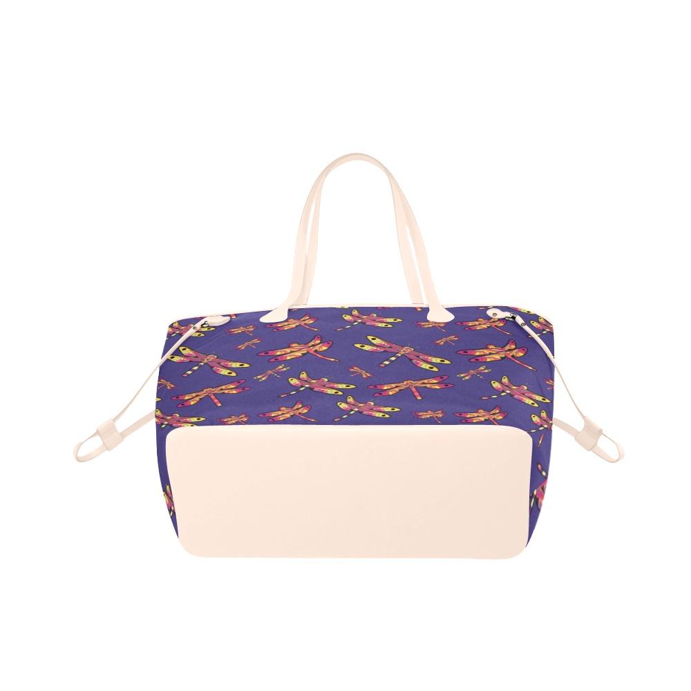 Gathering Purple Clover Canvas Tote Bag (Model 1661) Clover Canvas Tote Bag (1661) e-joyer