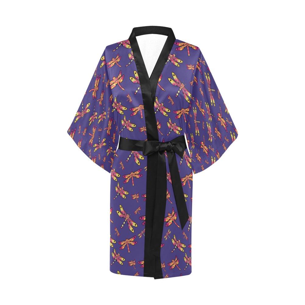 Gathering Purple Kimono Robe Artsadd