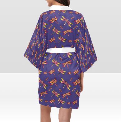 Gathering Purple Kimono Robe Artsadd