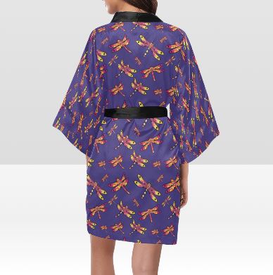 Gathering Purple Kimono Robe Artsadd