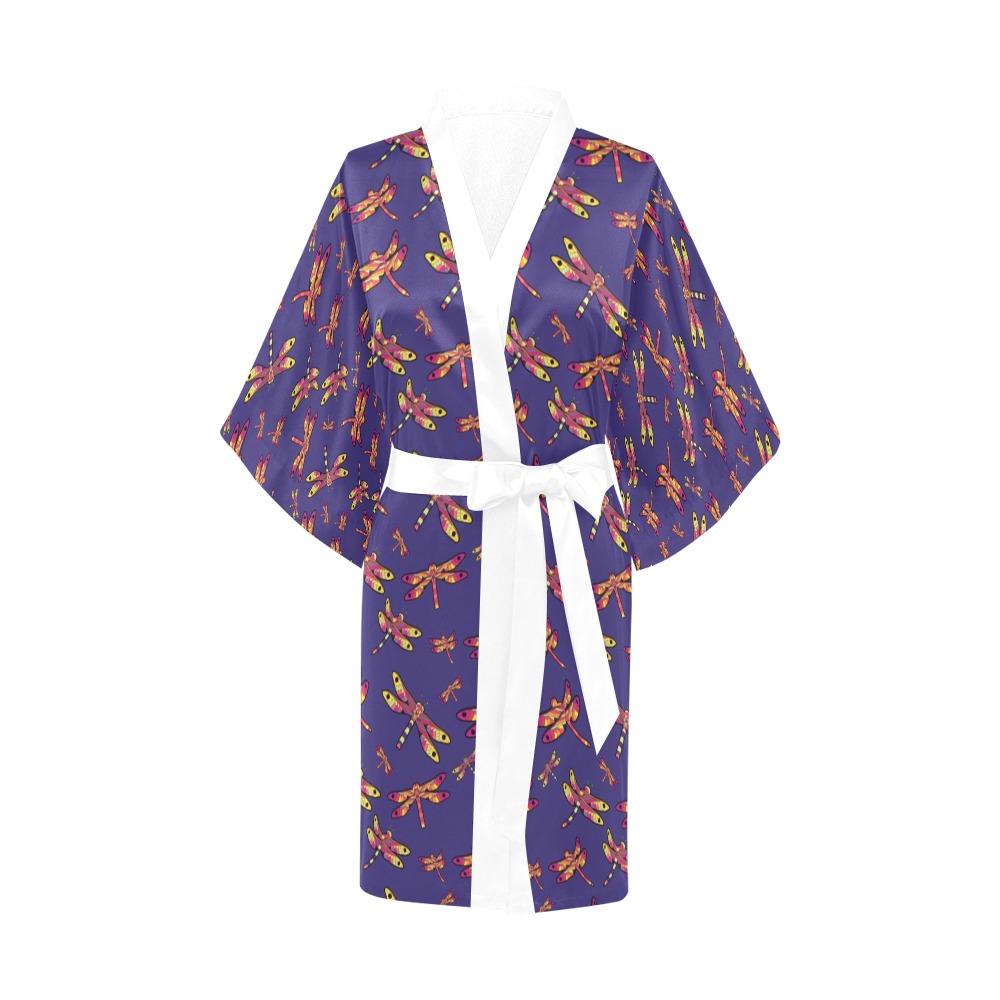 Gathering Purple Kimono Robe Artsadd