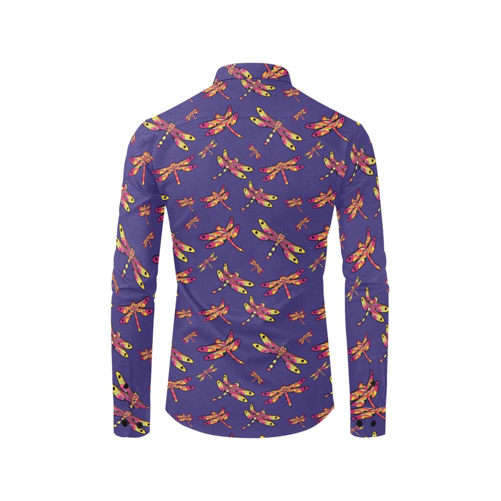 Gathering Purple Men's All Over Print Casual Dress Shirt (Model T61) Men's Dress Shirt (T61) e-joyer