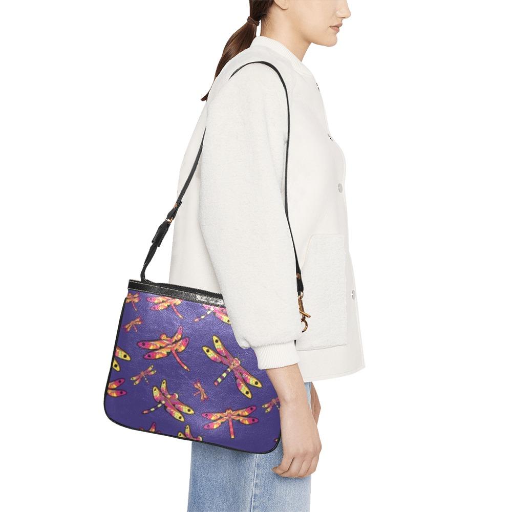 Gathering Purple Small Shoulder Bag (Model 1710) Small Shoulder Bag (1710) e-joyer 