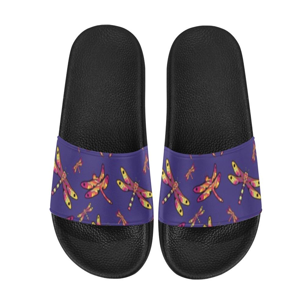 Gathering Purple Women's Slide Sandals (Model 057) Women's Slide Sandals (057) e-joyer