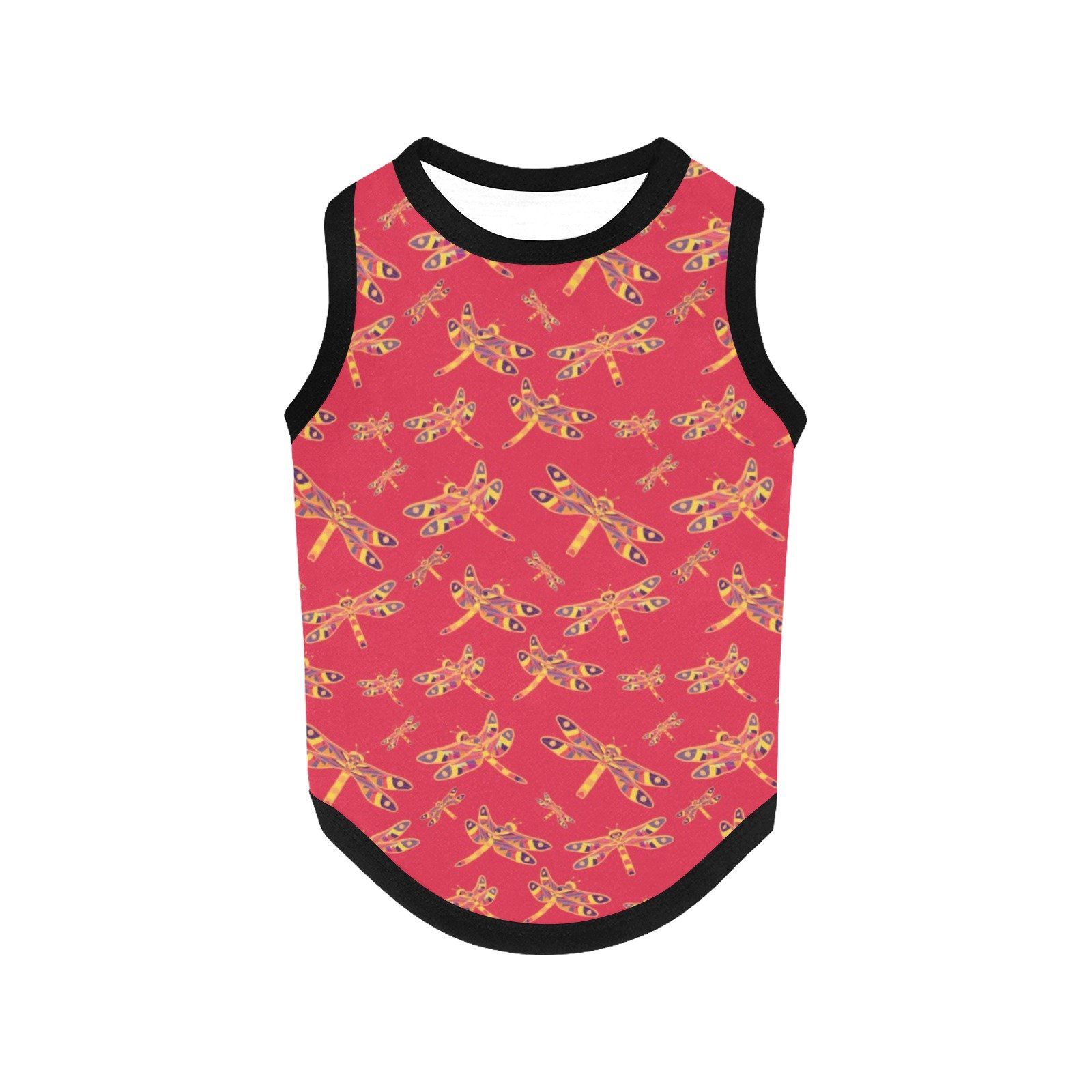 Gathering Rouge All Over Print Pet Tank Top Pet Tank Top e-joyer
