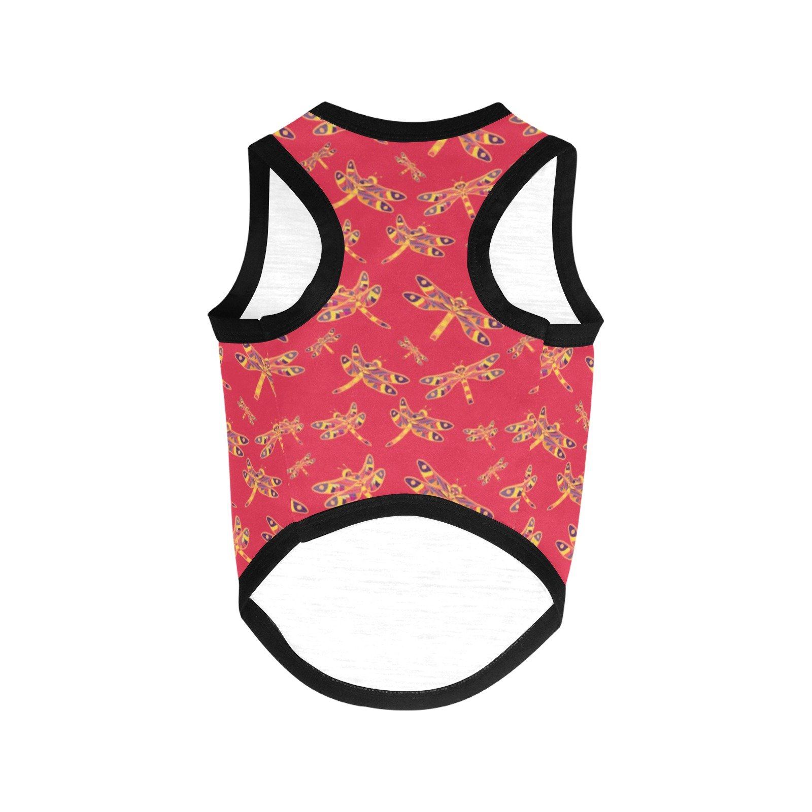 Gathering Rouge All Over Print Pet Tank Top Pet Tank Top e-joyer 