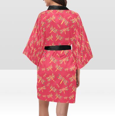 Gathering Rouge Kimono Robe Artsadd