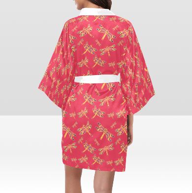Gathering Rouge Kimono Robe Artsadd