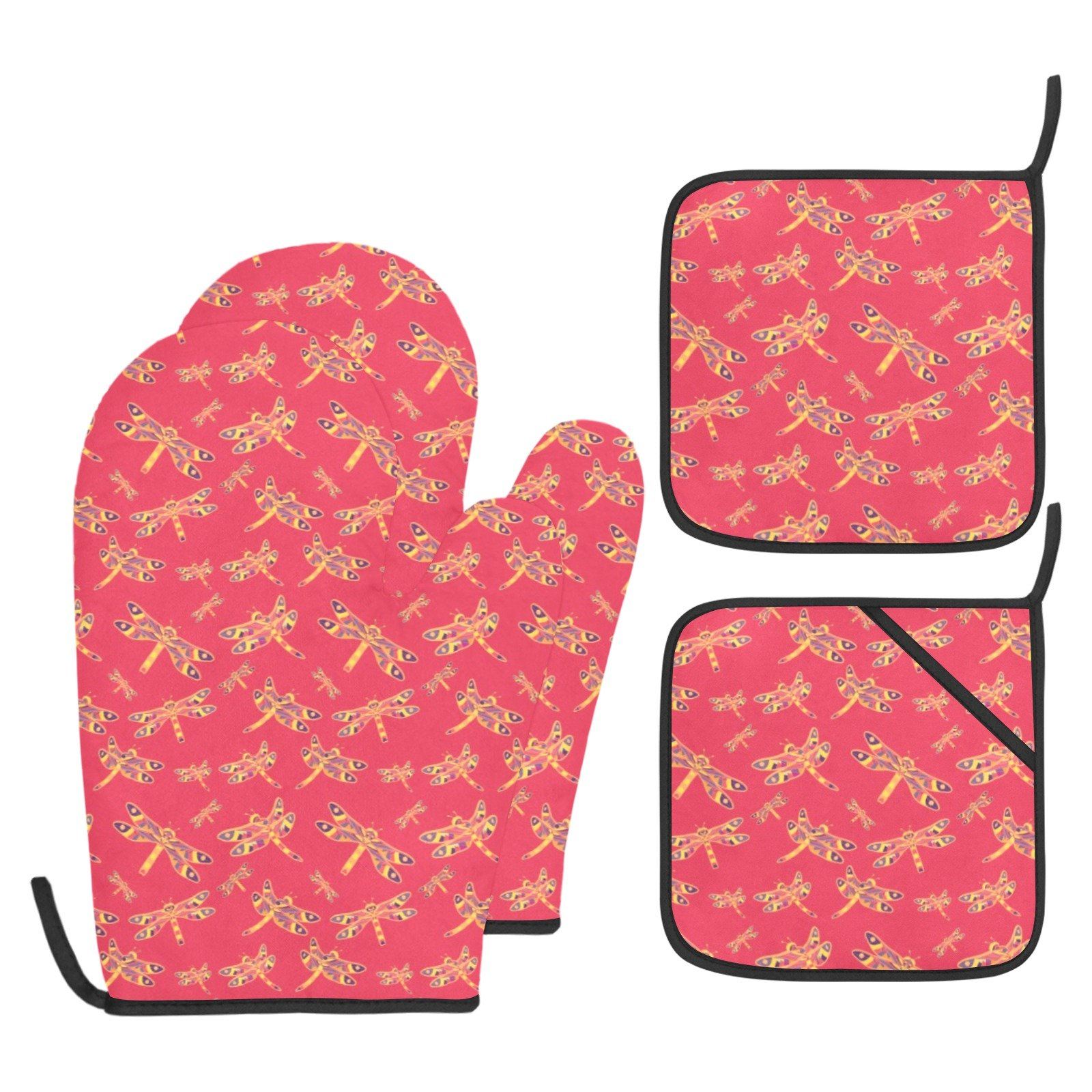 Gathering Rouge Oven Mitt & Pot Holder Oven Mitt & Pot Holder e-joyer