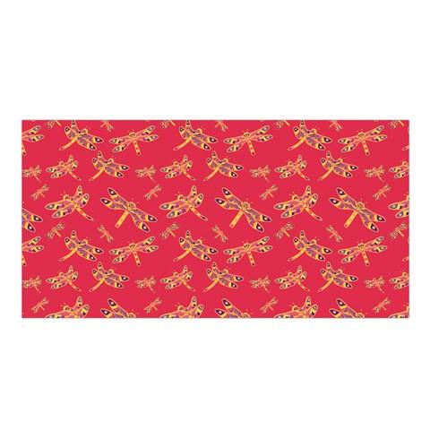 Gathering Rouge Satin Shawl Scarf 49 Dzine