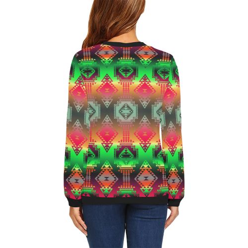 Gathering Sky All Over Print Crewneck Sweatshirt for Women (Model H18) Crewneck Sweatshirt for Women (H18) e-joyer