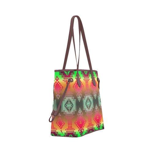 Gathering Sky Clover Canvas Tote Bag (Model 1661) Clover Canvas Tote Bag (1661) e-joyer