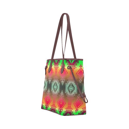 Gathering Sky Clover Canvas Tote Bag (Model 1661) Clover Canvas Tote Bag (1661) e-joyer