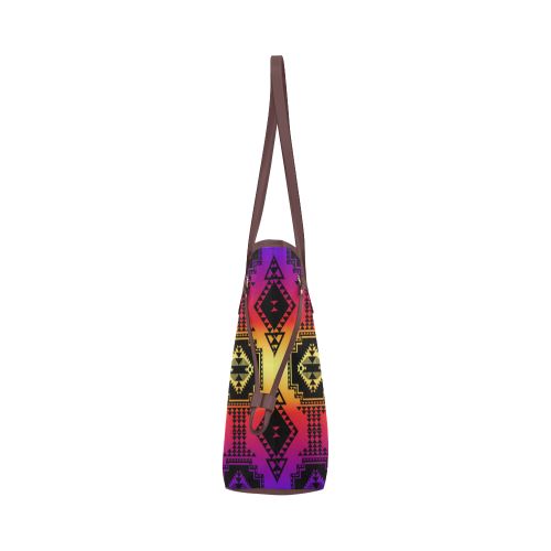 Gathering Sunset Clover Canvas Tote Bag (Model 1661) Clover Canvas Tote Bag (1661) e-joyer