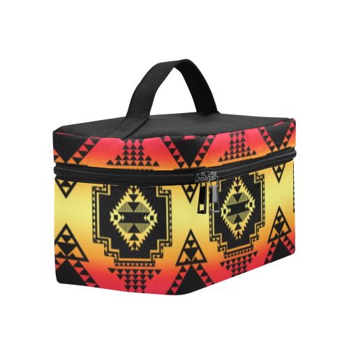 Gathering Sunset Cosmetic Bag/Large (Model 1658) Cosmetic Bag e-joyer