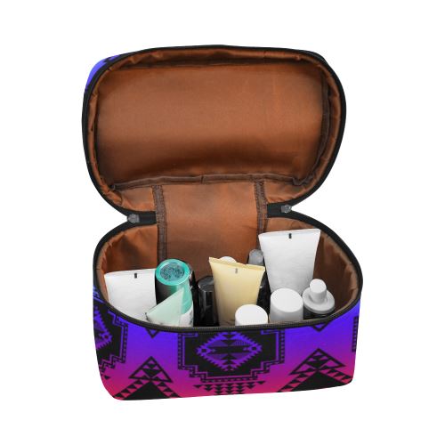 Gathering Sunset Cosmetic Bag/Large (Model 1658) Cosmetic Bag e-joyer